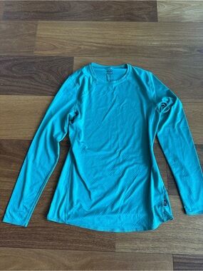 REI Co-op Women’s XS Teal Long Sleeve Athletic Top Crew Neck Stretch